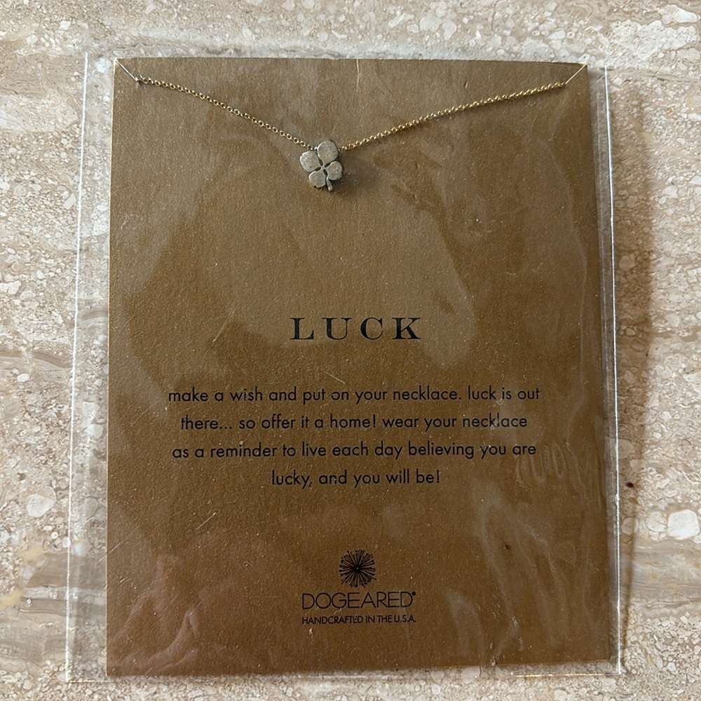 Dogeared Luck Necklace NWT - Picture 4 of 4